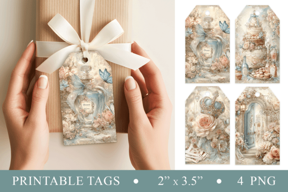 Alice Tea Garden Printable Tags: Storybook Charm for Modern Projects
