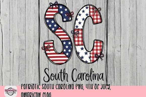 Celebrate with Patriotic South Carolina PNG for 4th of July