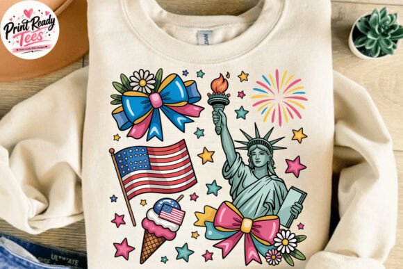 Cute Patriotic Liberty PNG: A Fresh Take on 4th of July Graphics