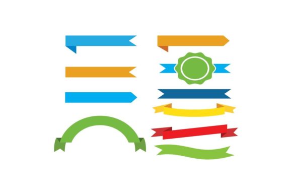 Dynamic Visuals: The Ribbon Label Tags Vector Set