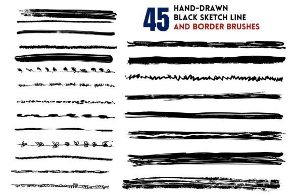 Hand Drawn Line Clipart: Elevate Your Sketch Stroke Designs
