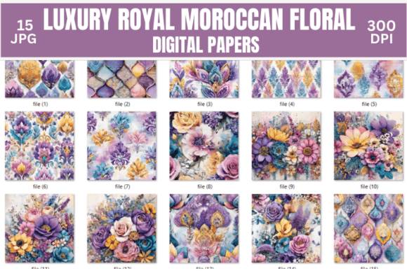 Luxury Moroccan Floral Digital Paper: A Designer's Guide