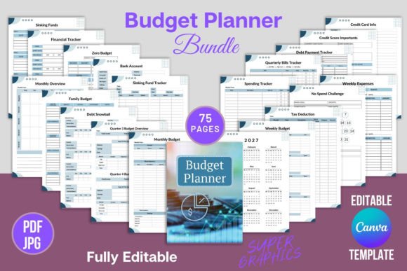 Master Your Money: The Ultimate Editable Budget Planner Bundle for Canva & KDP