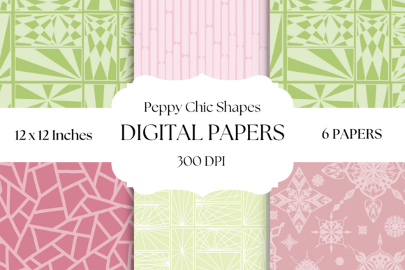 Peppy Chic Shapes: A Burst of Pastel Joy for Your Projects