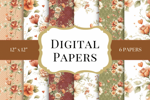 Romantic Fall Floral Backgrounds for Autumn Projects