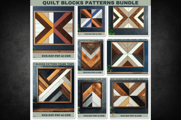 Rustic Barn Quilt Block Pattern Set 758: A Designer's Guide to Farmhouse Charm