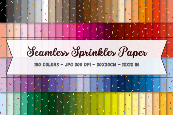 Seamless Sprinkles Digital Paper: A Burst of Color for Every Project